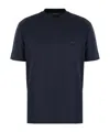 Emporio Armani Logo Crew Neck T-shirt In Black