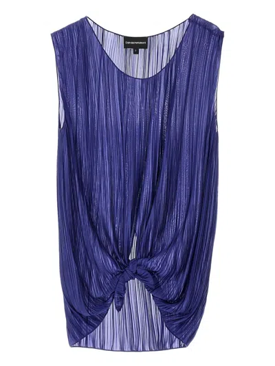 EMPORIO ARMANI EMPORIO ARMANI LILAC CLOTHING TOP