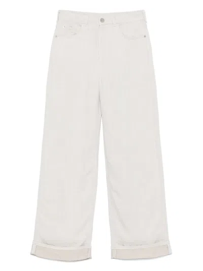 EMPORIO ARMANI EMPORIO ARMANI LINEN BLEND WIDE LEG JEANS