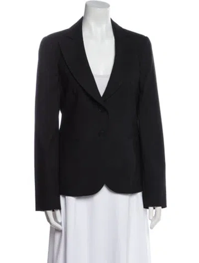 Pre-owned Emporio Armani Linen Trench Coat In Gray