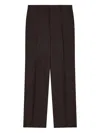 Emporio Armani Linen Trousers With Pleated Front And Side Pockets