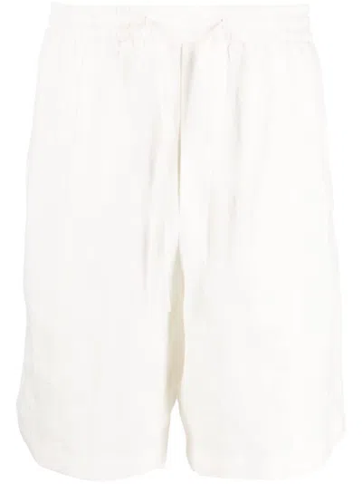 Emporio Armani Linen Trousers In White