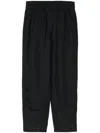 Emporio Armani Linen Tapered-leg Trousers