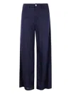 Emporio Armani Woman Pants Midnight Blue Size 27 Linen In Blue