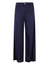 Emporio Armani Woman Pants Midnight Blue Size 27 Linen In Blue