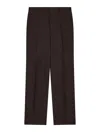 Emporio Armani Linen Trousers With Pleated Front And Side Pockets In Multi