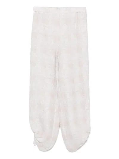 Emporio Armani Linen Wide-leg Trousers