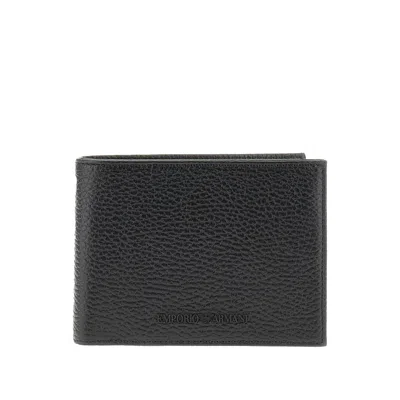 Emporio Armani Llet And Cardholder Gift Set In Black