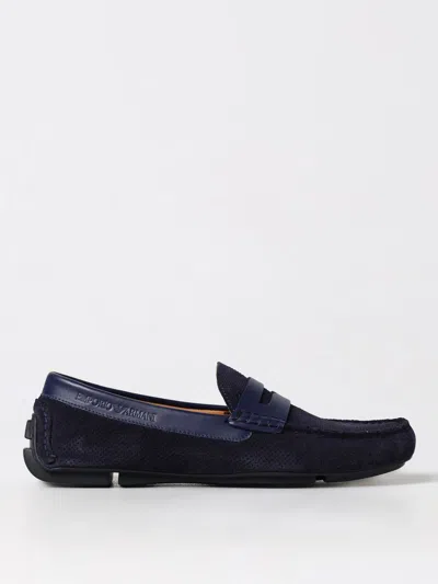 Emporio Armani Loafers  Men Colour Blue