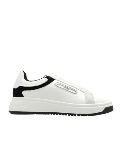 EMPORIO ARMANI EMPORIO ARMANI LOGO DETAIL CASUAL SNEAKERS