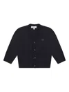 Emporio Armani Blue Cotton Cardigan In Blue
