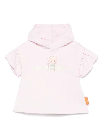 Emporio Armani Babies' Logo-appliqué Dress In Pink