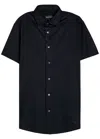 Emporio Armani Slim Fit Button Down Shirt In Black