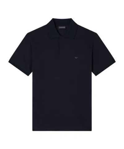 EMPORIO ARMANI LOGO-APPLIQUÉ POLO SHIRT