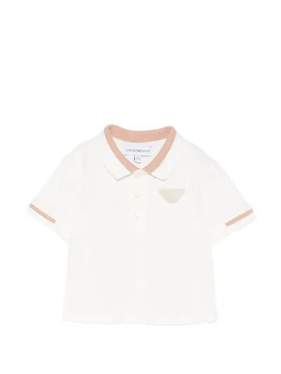 Emporio Armani Babies' Logo-appliqué Polo Shirt In Multi