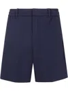 Emporio Armani Logo-appliqué Shorts In 蓝色