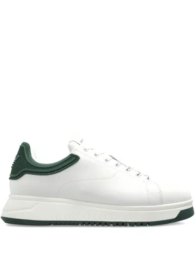 EMPORIO ARMANI LOGO-APPLIQUÉ SNEAKERS