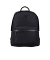 Emporio Armani Logo Nylon Backpack In Black