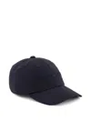 Emporio Armani Logo Baseball Cap In Blue