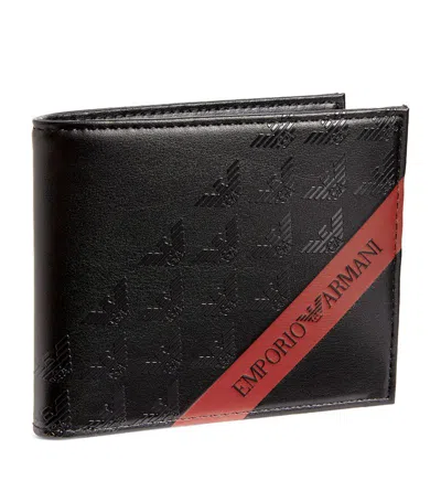 Emporio Armani Logo Bifold Card Holder In Black