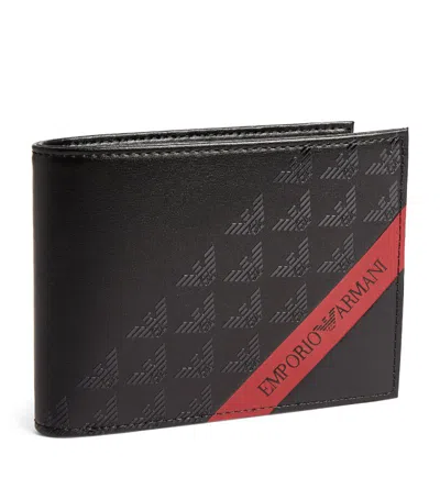 Emporio Armani Logo Bifold Wallet In Black