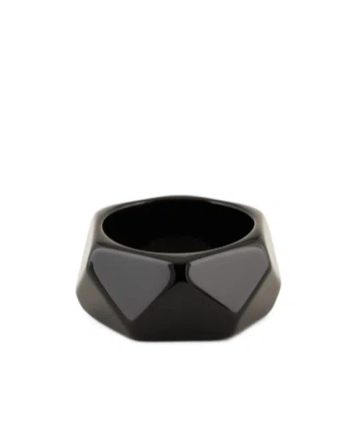 Emporio Armani Logo Bracelet In Black