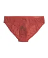 Emporio Armani Logo Briefs Pants In Brown