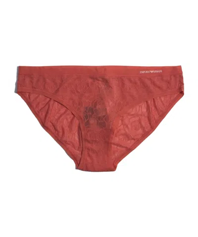 Emporio Armani Logo Briefs Pants In Brown