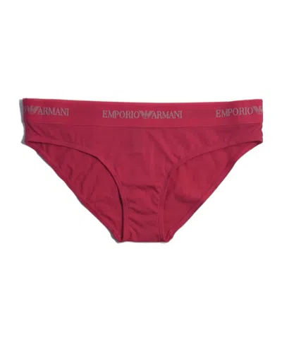 Emporio Armani Logo Briefs Pants In Red
