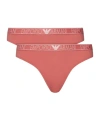 Emporio Armani Logo Briefs Pants Two-piece In Red