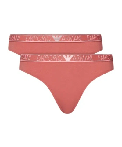 Emporio Armani Logo Briefs Pants Two-piece In Red