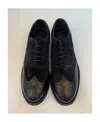 Emporio Armani Logo Business Casual Shoes In Black