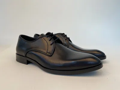 Emporio Armani Logo Business Casual Shoes In Black