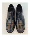 Emporio Armani Logo Business Casual Shoes In Black