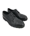 Emporio Armani Logo Business Casual Shoes In Black