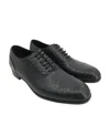Emporio Armani Logo Business Casual Shoes In Black