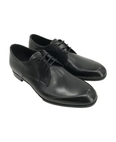 Emporio Armani Logo Business Casual Shoes In Black