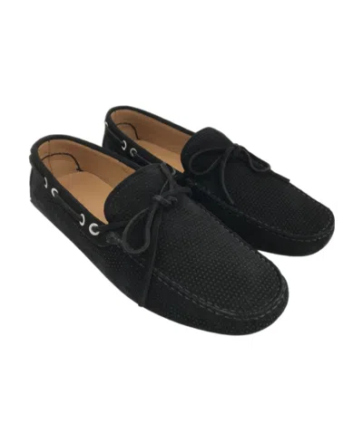 Emporio Armani Logo Business Casual Shoes In Black