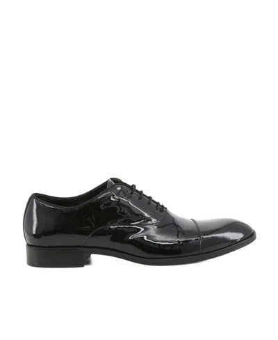 Emporio Armani Logo Business Dress Shoes In Black