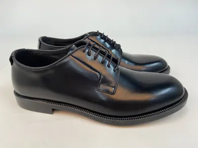 Emporio Armani Logo Business Dress Shoes In Black