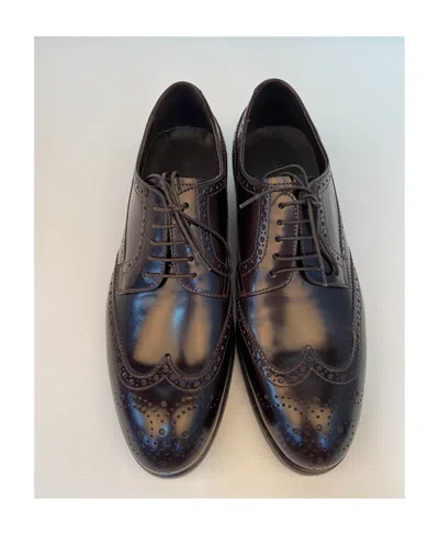 Emporio Armani Logo Business Dress Shoes In Black