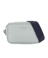 Emporio Armani Official Store Deer-print Camera Case With Shoulder Strap In Light Gray