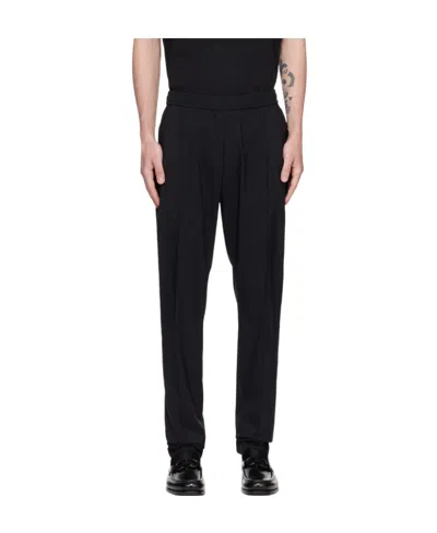 Emporio Armani Logo Casual Pants In Black