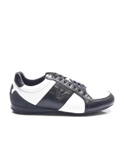 Emporio Armani Logo Casual Sneakers In Black