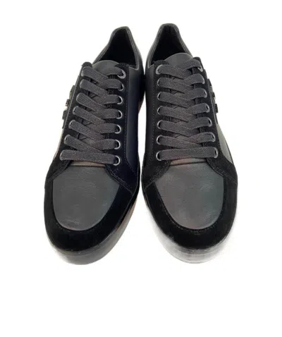 Emporio Armani Logo Casual Sports Shoes In Black