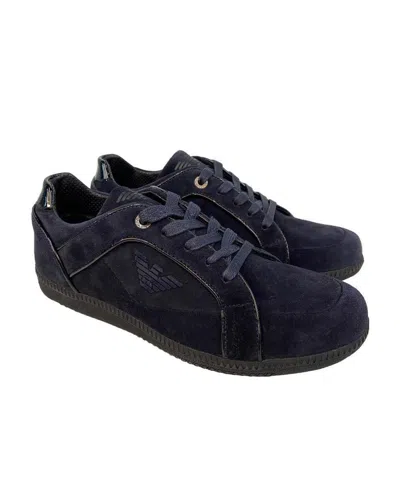 Emporio Armani Logo Casual Sports Shoes In Black
