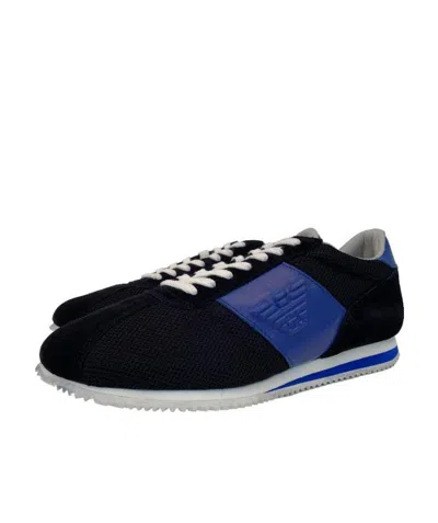 Emporio Armani Logo Casual Sports Shoes In Black