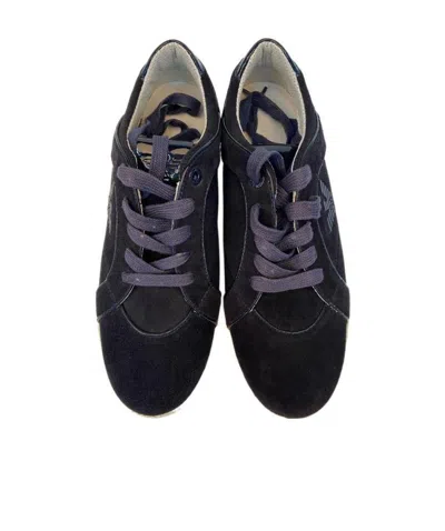 Emporio Armani Logo Casual Sports Shoes In Black