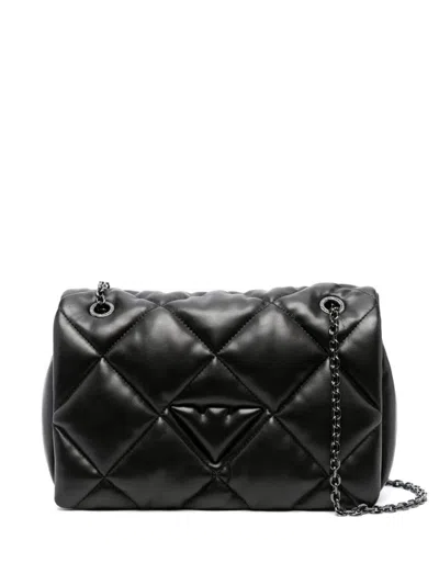 Emporio Armani Pvc Shoulder Bag In Nero