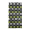Emporio Armani Logo Checkered Scarf In Black
